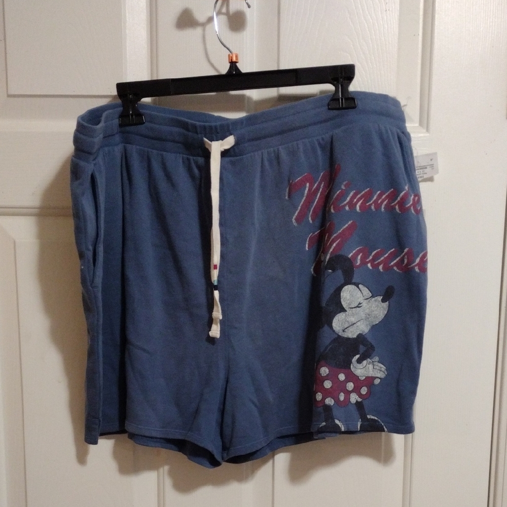Disney Blue Minnie Mouse Shorts Women's XXL 🆕